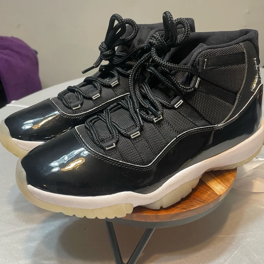 JORDAN 11 RETRO JUBILEE 25TH ANNIVERSARY Bubba gum bottom men 10.5 sneaker shoe - Picture 4 of 17